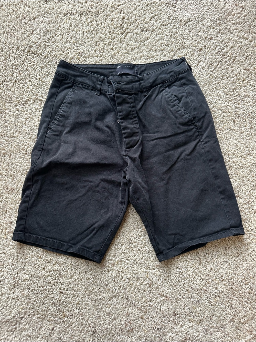 Men's ASOS Black Casual Chino Shorts